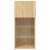 vidaXL Sonoma tölgy színű falra szerelhető szekrény üvegpolcokkal, modern nappali tárolóegység