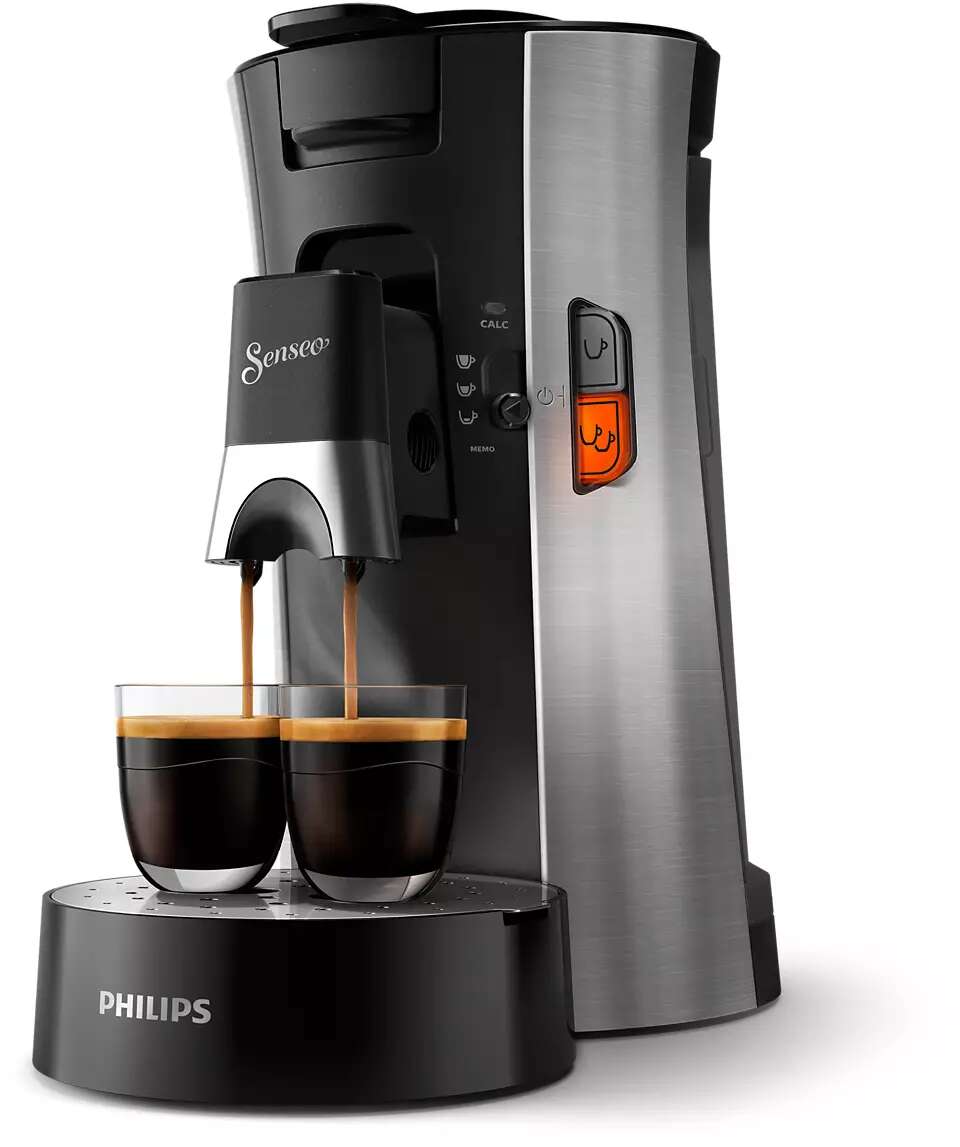 PHILIPS Senseo Select CSA250/11, 1450 W, 0.9L, Kávépárna, Inox-Fe...