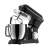 MalTec Küchenmaschine 2200W - 6 Geschwindigkeiten, 6L Rührschüssel, schwarz - mit Schneebesenaufsatz