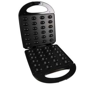 Runhy elektromos dió sütemény készítő, nyitva, a 24 üreg látható - Gofrisütő