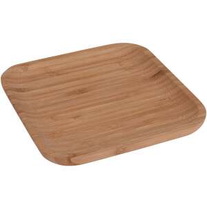 Bambusz kínálótál, négyzet alakú, 17x1,5x17 cm - Kínáló tál