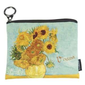Van Gogh Napraforgók textil pénztárca, 12x10 cm - Női kiegészítő
