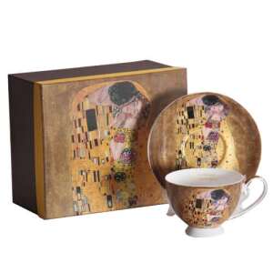 Klimt A csók porcelán teáscsésze és alj szett, 250 ml - Klimt