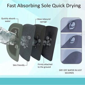 Prémium Ovális Fürdőszőnyeg - Csúszásmentes, Gyorsan Száradó - 60x40 cm