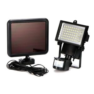 Napelemes 120W LED reflektor so solárnym panelom a pohybovým senzorom - Solárne svietidlo