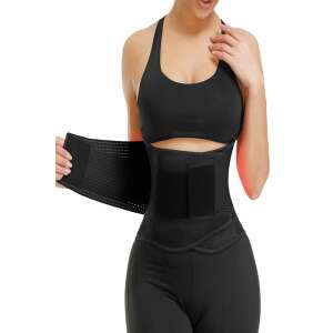 Welora® unisex neoprene waist trimmer for slimming, XL size, black - Home workout