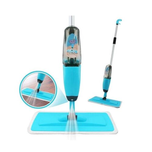 Welora spray mop with water spray demonstration
