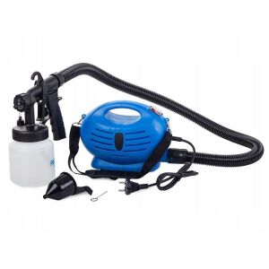 Elektrická striekacia pištoľ na farby, 650 W, objem nádoby 800 ml - modrá 131318094