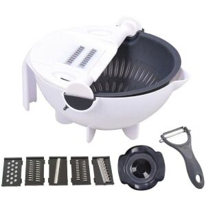 Welora 5-in-1 Vegetable Slicer with interchangeable blades and peeler - Handheld slicer