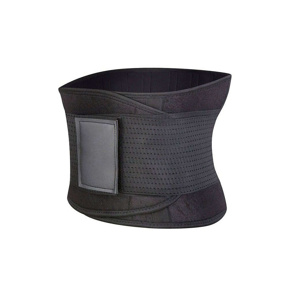 Welora® Neoprene Waist Trimmer Belt, Unisex, L Size, Maximum Efficiency/Fast Effect/Fat Burning, Gradual Adaptation, Fitness, Premium Quality, Black