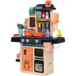 Zabawkowa kuchnia dla dzieci Funfit z efektami dźwiękowymi i świetlnymi + funkcja zimnej pary #ciemnoniebieski