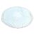 Plain white round beach towel, absorbent