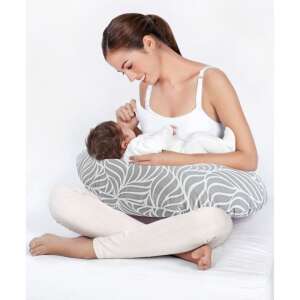 Perna pentru alaptat 2 in 1 Nursing Pillow, BabyJem (Culoare: Gri) 91006152 Perne de alaptat