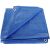 Waterproof Tarpaulin with Metal Grommets, Size 4.0m x 6.0m, Density 80g/m2, Blue 138077002