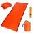 Záchranná tepelná deka, oranžová, s prenosným vreckom a píšťalkou