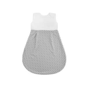 BabyJem sleeping bag for babies 6-12 months, white with grey pattern - Baby Sleeping Bag