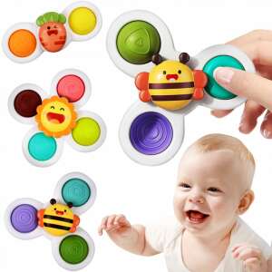 3 interaktív játékból álló készlet, "POP UP SENSORY FIDGET SPINNER" modell gyerekeknek vagy csecsemőknek 91007359 Pörgettyűs játékok