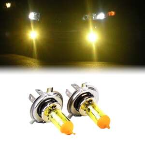 2 db H4 (P43) sárga ködlámpa izzó, 12V, 55W - EALMEU