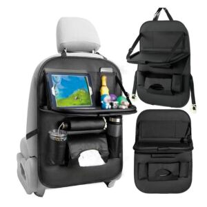 Car Organizer with Foldable Table, Mounted on the Seat Backrest