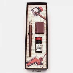 Rubinato mártogatós toll készlet zenei motívummal - könyvvel - Rubinato