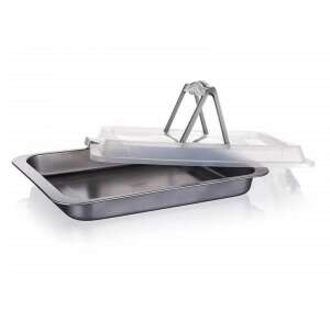 Banquet Culinaria tepsi műanyag fedővel, 42x29 cm - Banquet