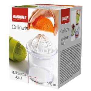 Banquet Culinaria Multifunkciós Gyümölcsfacsaró, 400 ml, zöld és fehér, citrusfélékhez és bogyókhoz - Banquet