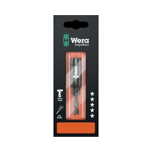 Wera 897/4 Impaktor R 1 x 1/4"x75 Držiak na nárazové bity s krúžkovým magnetom, 75mm