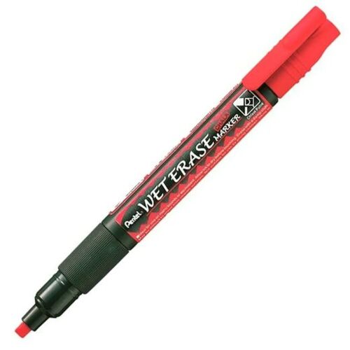 Pentel SMW26 Roter Kreidemarker, schräge Ansicht