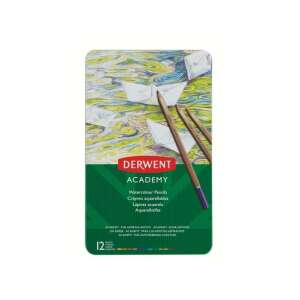 Derwent Academy akvarell ceruzák, 12 különböző szín, fém dobozban - Derwent