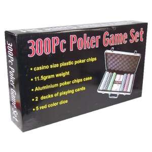 Alu bõröndös póker készlet 300 darab zsetonnal 91032632 