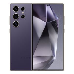 Samsung Galaxy S24 Ultra Titanium Violet, front and back view - Mobile Phone