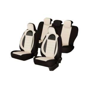 Beige and black universal car seat covers, Umbrella brand - Car Air Freshener