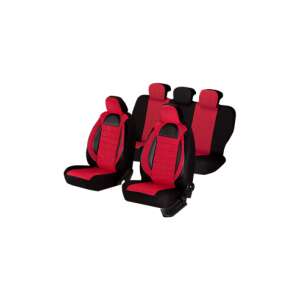 Red racing car seat covers set, universal fit, protects against wear and tear, easy to install and maintain - Car Air Freshener