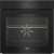 Beko BBIE17300B built-in oven, black, closed door, front view
