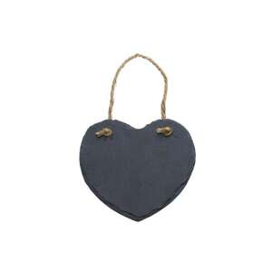 Szív alakú palatábla növényjelölő, fonállal a felakasztáshoz - Növénytermesztési kellék