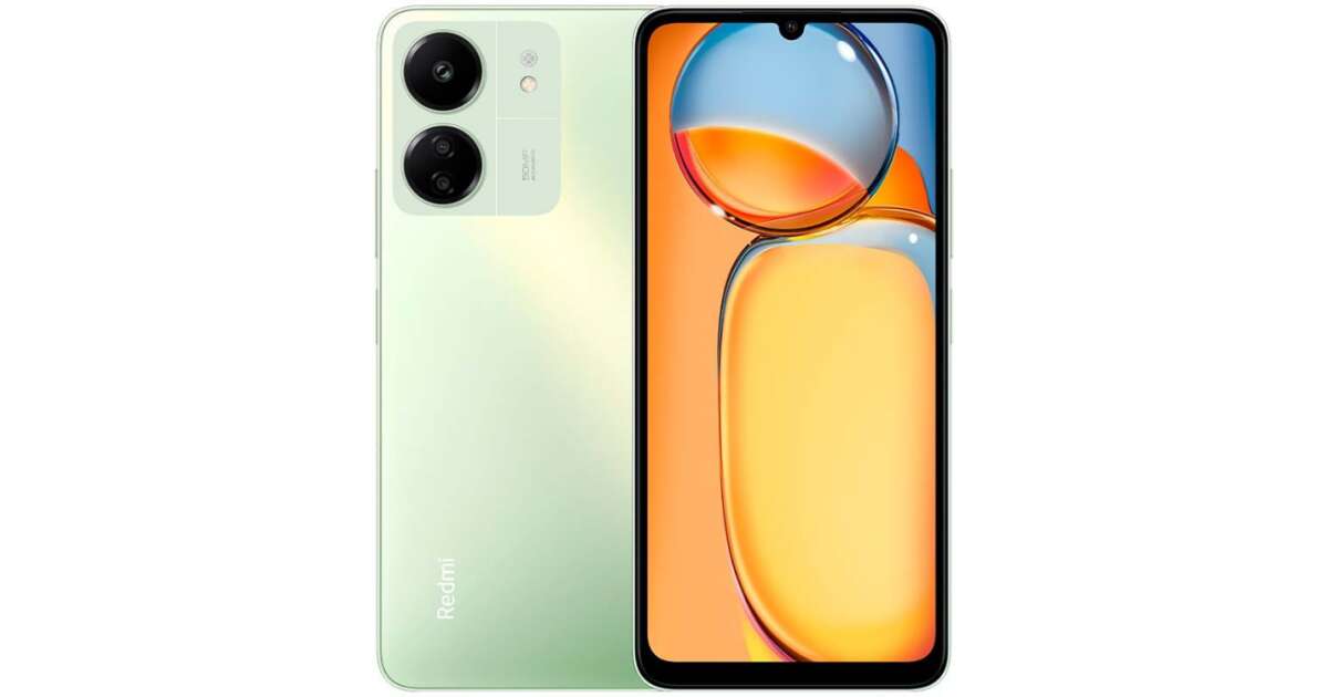Redmi 13C 128GB 4GB RAM Mobile Phone, Clover Green | Pepita.com