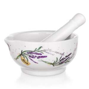 Banquet Levendula Kerámia Mozsár és Törő - 11,5 cm