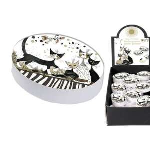 Rosina Wachtmeister ovális radír, cicás mintával, szépia színben - Radír