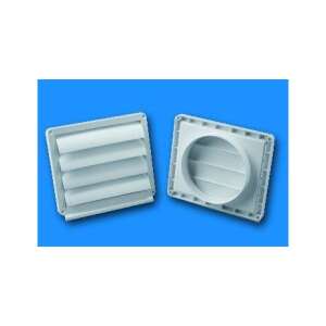 Grilă de ventilație gravitațională Gonal TP-1052, plastic alb, 185 x 165 mm - Ventilator de ventilație