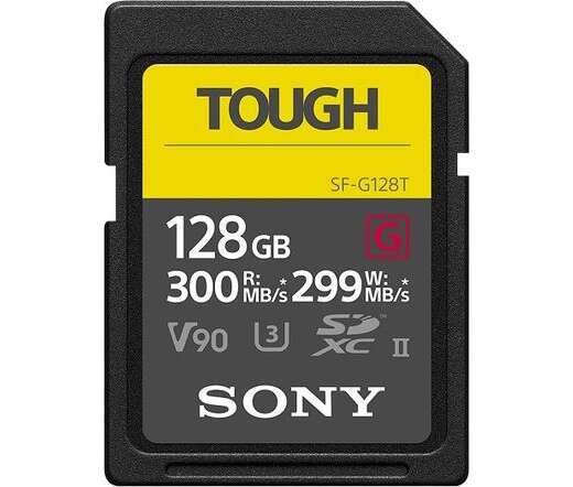 Sony 128gb tough sdxc uhs-ii cl10 memóriakártya