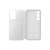 Samsung Galaxy S24 Plus Smart View Flip Case - White, open with card slot