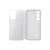 Samsung Galaxy S24 Plus Smart View Flip Case - White, open with card slot