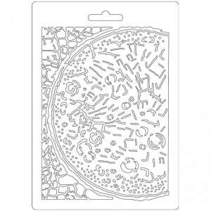 A5-ös méretű lágy PVC öntőforma részletes minták készítéséhez, megfordítható kialakítással 3D hatásokhoz és pecsételéshez - Stamperia