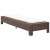 vidaXL barna polyrattan napozóágy párnával 44112820