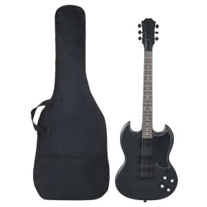 vidaXL fekete elektromos gitár kezdőknek tokkal 4/4 39" 91088627 