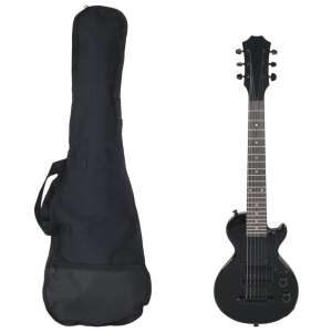 vidaXL fekete elektromos gitár gyerekeknek puhatokkal 3/4 30" 91088662 