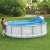 Bestway Flowclear solar pool cover for 13ft Power Steel pools being put on