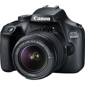 Canon EOS 4000D Digitális fényképezőgép + EF-S 18-55mm f/3.5-5.6 DC III objektív KIT 91132025 