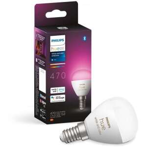Philips Hue White and Color Ambiance LED žiarovka, 5,1W, 470 lúmenov, E14, kompatibilná s inteligentným domovom, funguje s Alexou a Google Assistant - Lampy&osvetlenie