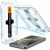 Spigen Glas.tR Slim EZ Fit screen protector application for Samsung Galaxy S24 with installation tool